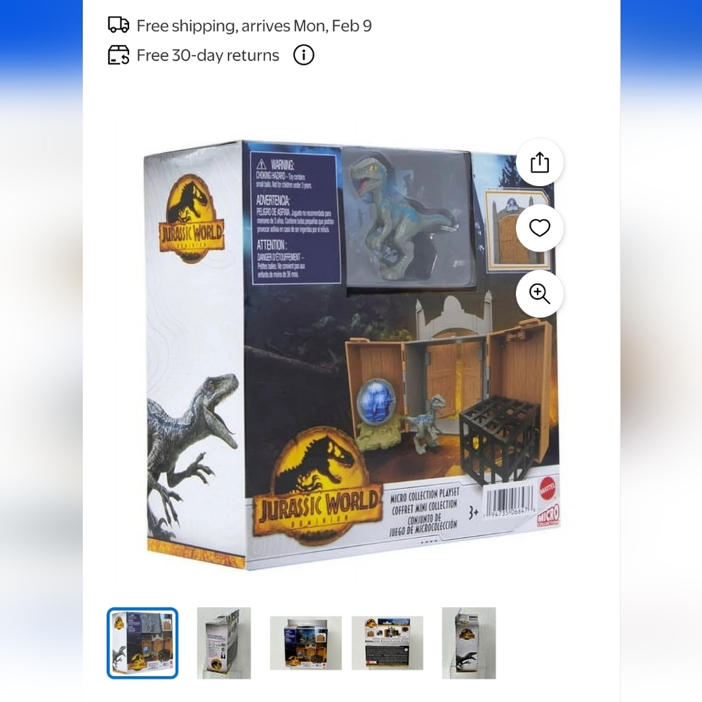 Jurrasic World  Playset - Blue